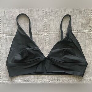 Aerie Black Triangle Bikini Top